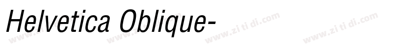 Helvetica Oblique字体转换